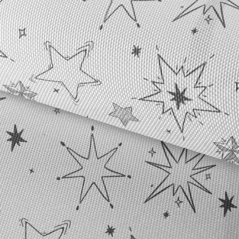 Hand Drawn Style Stars Waterproof Oxford