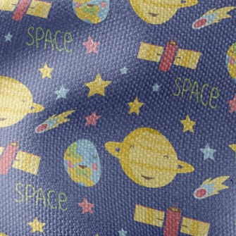 Outer Space Satellite Device Waterproof Canvas