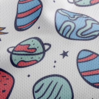 Cartoon Planet World Athletic Mesh Flat Back