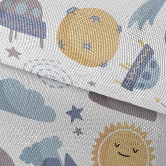 UFO And Sun Planet Waterproof Oxford