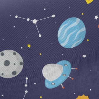 Flying Saucers And Rockets Twill