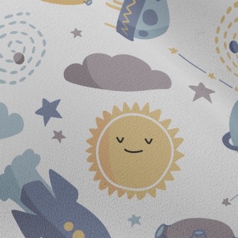 UFO And Sun Planet Chiffon