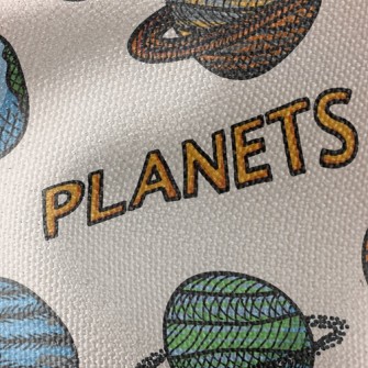 Galaxy Planet Waterproof Canvas