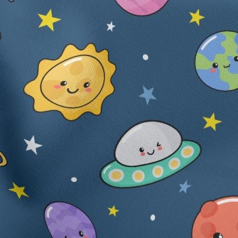 Emoticon Rocket Flying Saucer Stretch Ponte