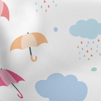 Rainbow Raindrop Umbrella Stretch Ponte