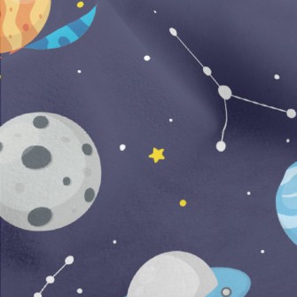 Flying Saucers And Rockets Micro Fleece