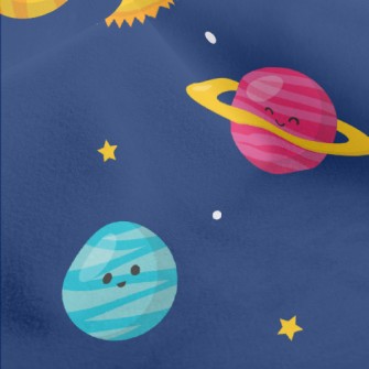 Sun And Planets Micro Fleece