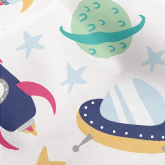 Spaceship Flying Saucer Micro Fleece