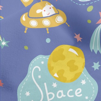 Alien Flying Saucer Micro Fleece