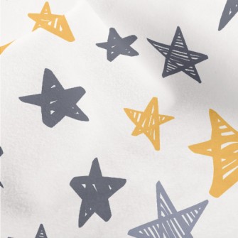 Graffiti Bicolor Stars Micro Fleece