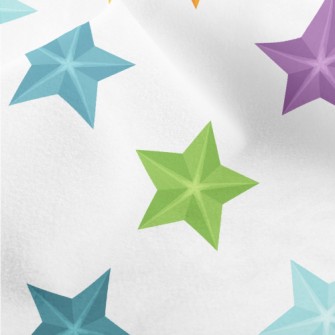 3D Colorful Stars Micro Fleece