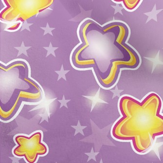 Shiny Colorful Stars Micro Fleece