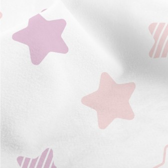 Dotted Striped Star Micro Fleece