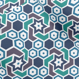 Hexagonal Star Micro Fleece