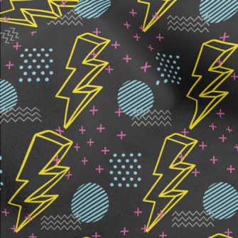 Three-dimensional Lightning Micro Fleece