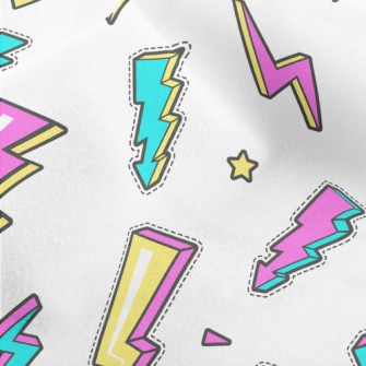 3D Fluorescent Lightning Micro Fleece