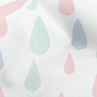 Pink Raindrops Micro Fleece