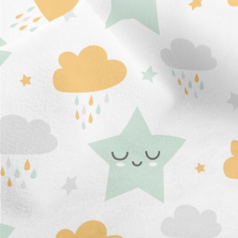 Stars And Clouds Micro Fleece
