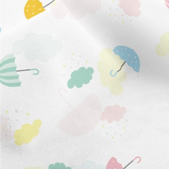 Colorful Umbrellas Micro Fleece