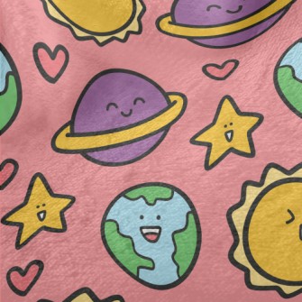 Excited Sun Smiling Planet Minky
