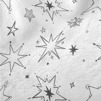 Hand Drawn Style Stars Minky
