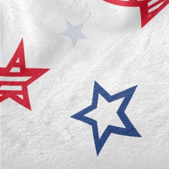 American Striped Stars Minky