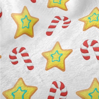 Star Cookies Candy Canes Minky