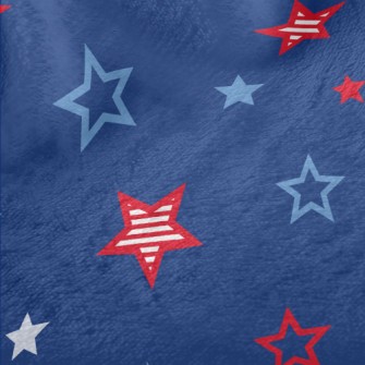 American Flag Stars Minky