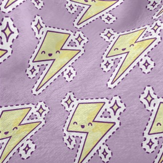 Smiley Lightning Minky