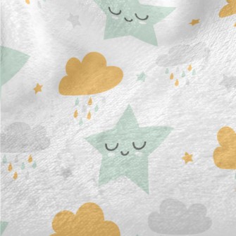 Stars And Clouds Minky