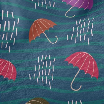 Striped Umbrella Minky
