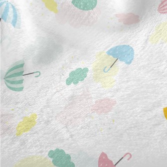 Colorful Umbrellas Minky