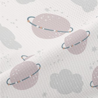 Saturn&#39;s Gray Clouds Piqué