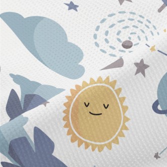 UFO And Sun Planet Piqué