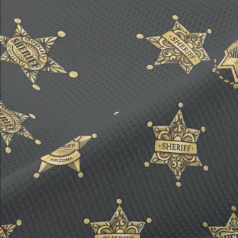Sheriff Badge Piqué