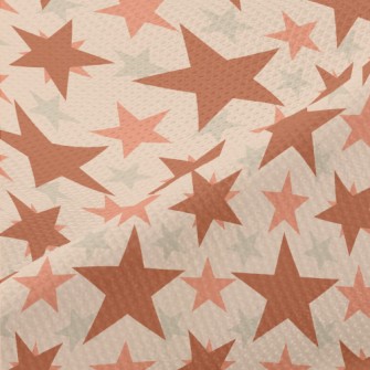 Three Color Arrangement Stars Piqué