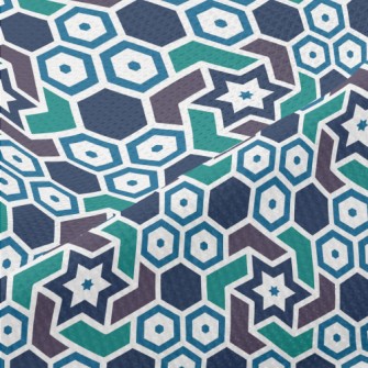 Hexagonal Star Piqué