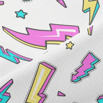 3D Fluorescent Lightning Piqué