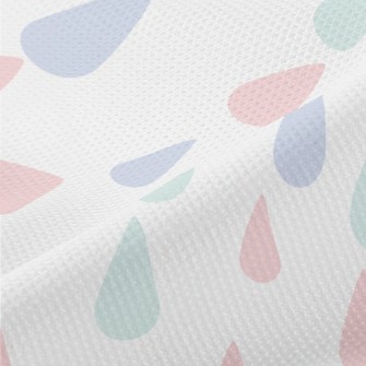 Pink Raindrops Piqué