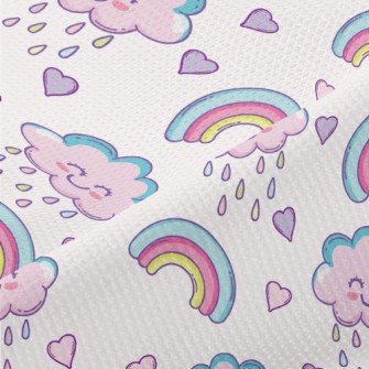 Love Cloud Rainbow Piqué