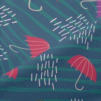 Striped Umbrella Piqué