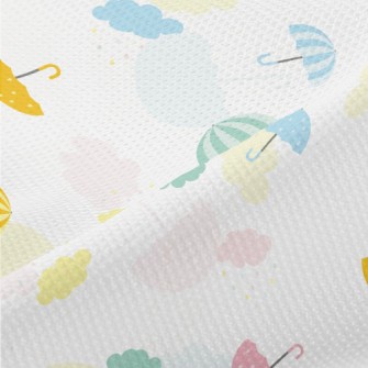 Colorful Umbrellas Piqué