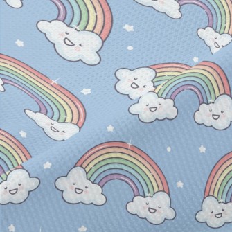 Stars Smiley Rainbow Piqué