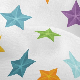 3D Colorful Stars Lightweight Performance Linen