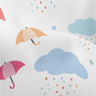 Rainbow Raindrop Umbrella Lightweight Performance Linen