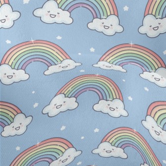 Stars Smiley Rainbow Lightweight Performance Linen