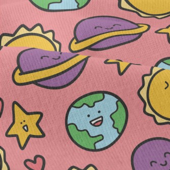 Excited Sun Smiling Planet Modern Jersey