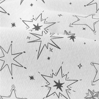 Hand Drawn Style Stars Modern Jersey