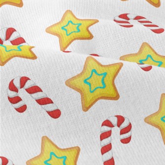 Star Cookies Candy Canes Modern Jersey