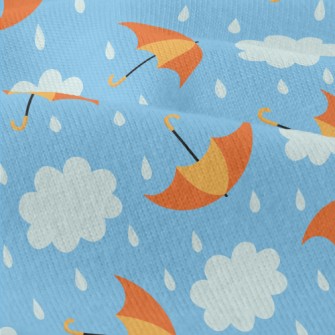 Bright Umbrella Raindrops Modern Jersey